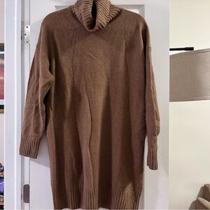 NWT Gap Oversized Mini Sweater Dress in brown - sz Small